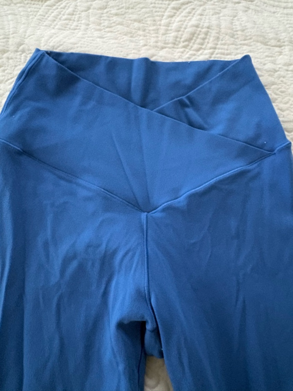 Aerie Blue High Waist Crossover Leggings